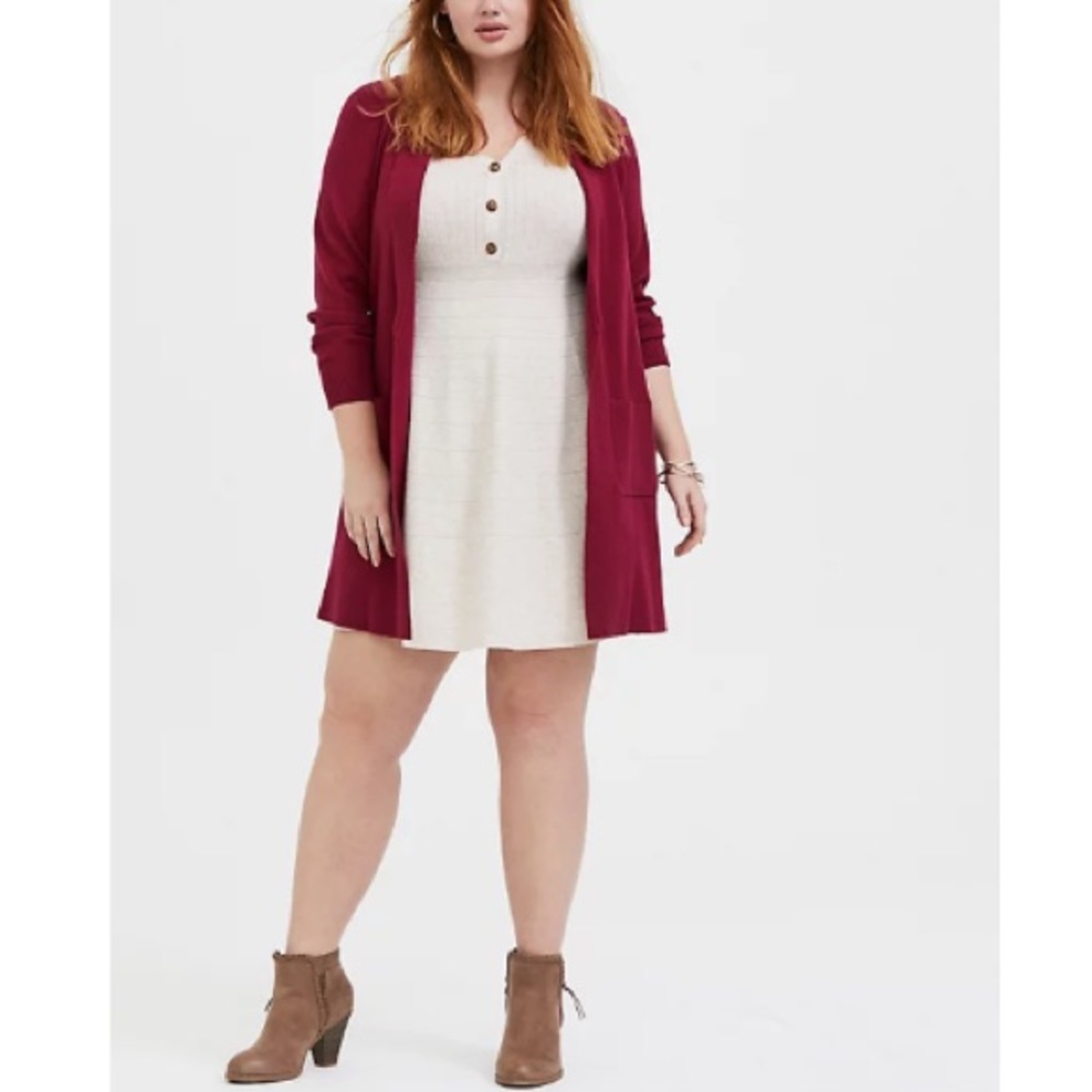 Torrid Oatmeal Sweater Dress